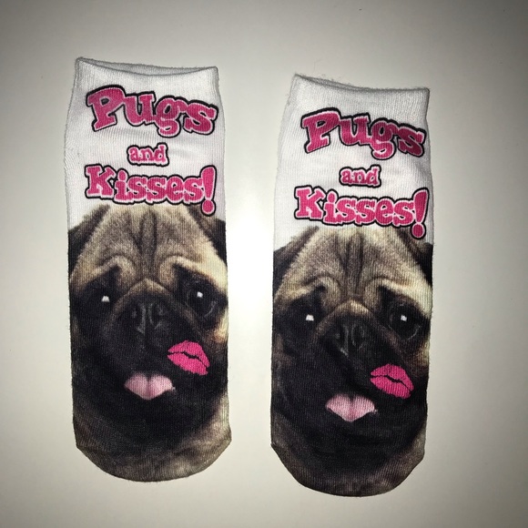 Pink Cookie Accessories - NWOT Pink Cookie- Pug Socks